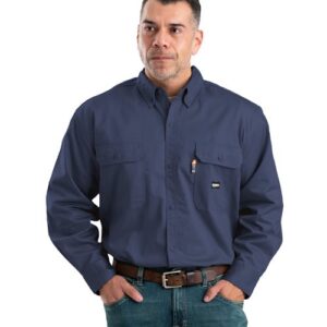 Berne Apparel FRSH10 - Men's Flame-Resistant Button-Down Work Shirt