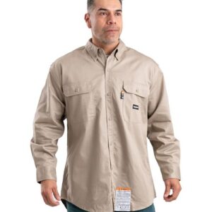 Berne Apparel FRSH10T - Men's Tall Flame-Resistant Button Down Work Shirt