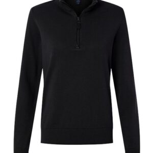Devon & Jones Women's New Classics Quarter-Zip Sweater