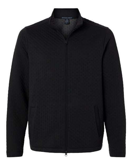 Devon & Jones Men's Berkley Textured Full-Zip Jacket