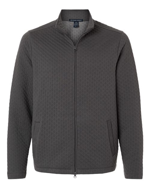 Devon & Jones Men's Berkley Textured Full-Zip Jacket - Image 3