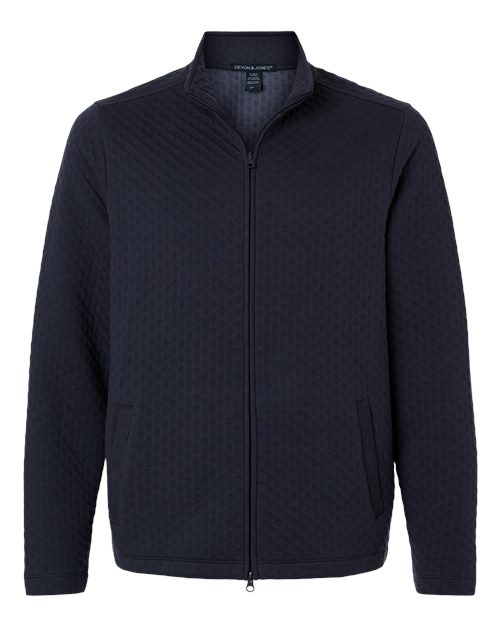 Devon & Jones Men's Berkley Textured Full-Zip Jacket - Image 4