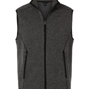 North End Men's Jasper Jacquard Fleece Vest