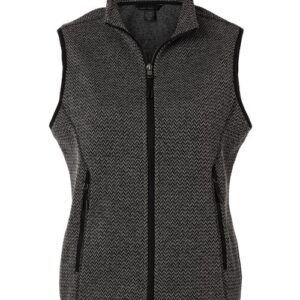 North End Women's Jasper Jacquard Fleece Vest