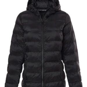 Weatherproof Women's Lightweight Poly-filled Hooded Puffer Jacket