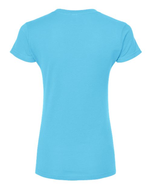 Tultex Women's Fine Jersey V-Neck T-Shirt - Image 3