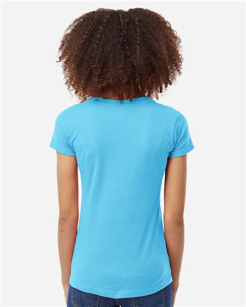 Tultex Women's Fine Jersey V-Neck T-Shirt - Image 7