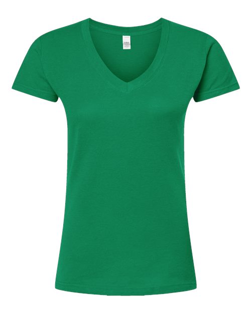 Tultex Women's Fine Jersey V-Neck T-Shirt - Image 32