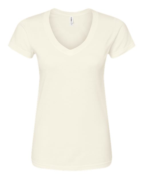 Tultex Women's Fine Jersey V-Neck T-Shirt - Image 38