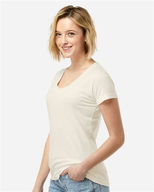 Tultex Women's Fine Jersey V-Neck T-Shirt - Image 42