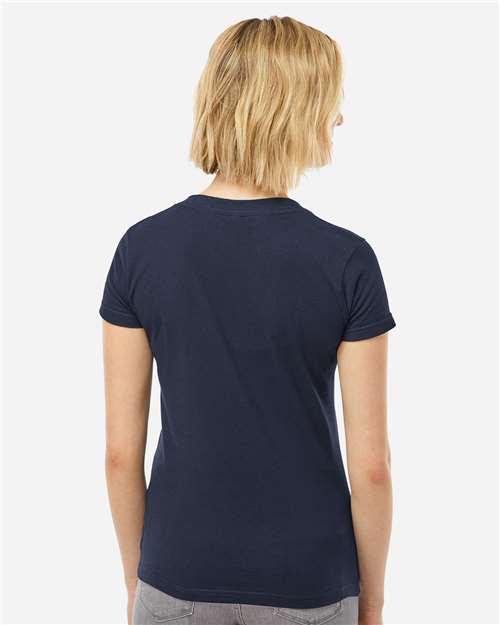 Tultex Women's Fine Jersey V-Neck T-Shirt - Image 49