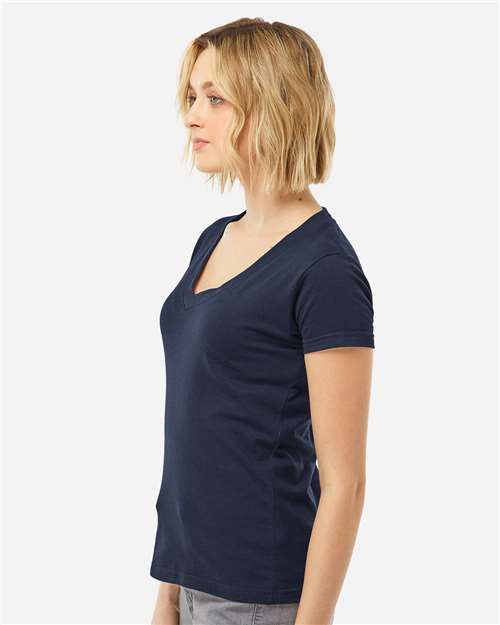 Tultex Women's Fine Jersey V-Neck T-Shirt - Image 48