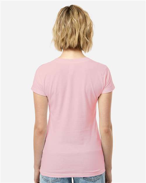 Tultex Women's Fine Jersey V-Neck T-Shirt - Image 55