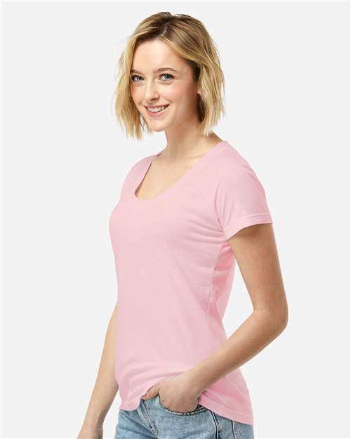 Tultex Women's Fine Jersey V-Neck T-Shirt - Image 54