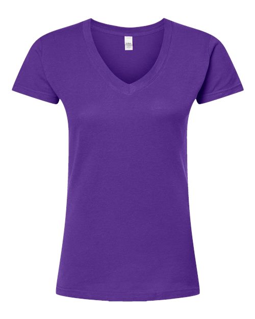 Tultex Women's Fine Jersey V-Neck T-Shirt - Image 56