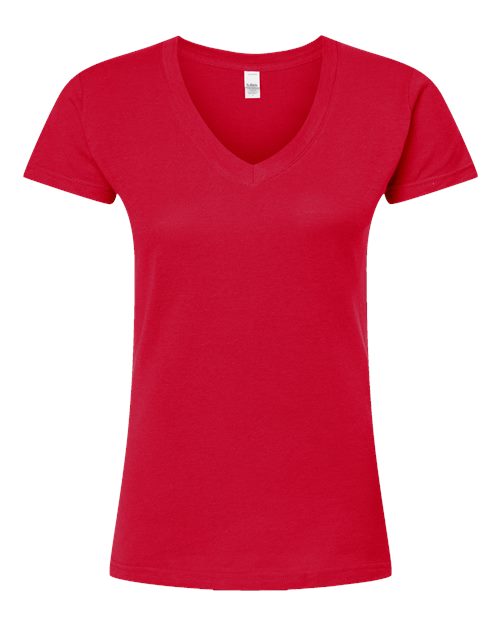 Tultex Women's Fine Jersey V-Neck T-Shirt - Image 62