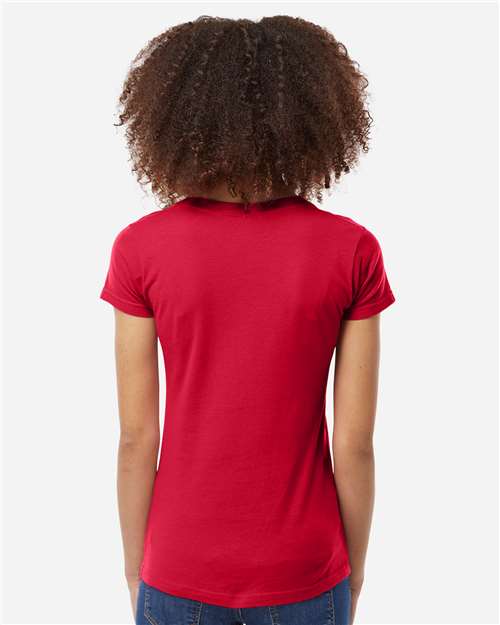 Tultex Women's Fine Jersey V-Neck T-Shirt - Image 67
