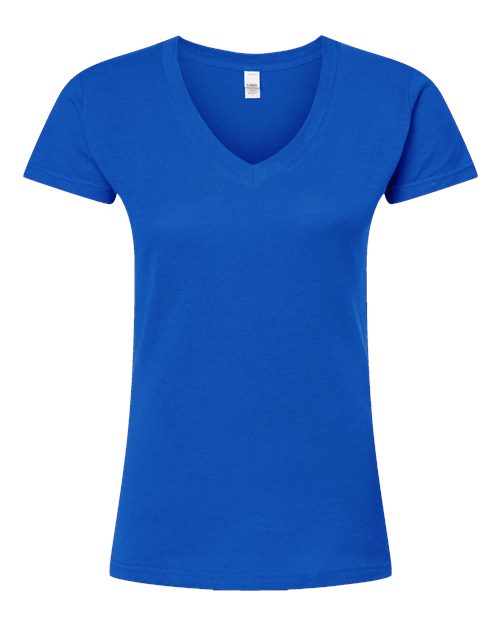 Tultex Women's Fine Jersey V-Neck T-Shirt - Image 68