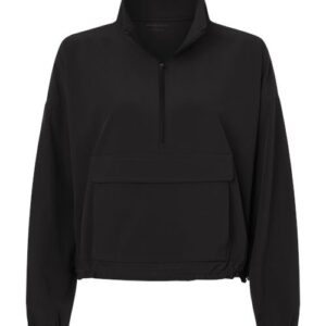 Boxercraft Women's Stretch Woven Quarter-Zip Pullover