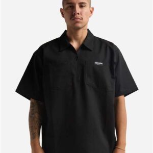 Shaka Wear Unisex Quarter-Zip Short Sleeve Work Shirt