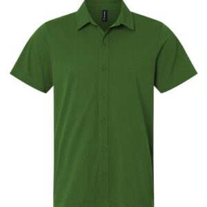 AllPro Men's Pro-Flex Sorona® Button Down Short Sleeve Shirt