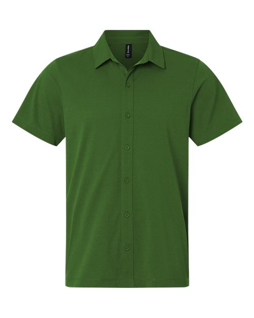 AllPro Men's Pro-Flex Sorona® Button Down Short Sleeve Shirt