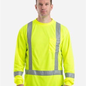 Berne Apparel HVK013 - Men's Hi-Vis Class 3 Performance Pocket T-Shirt