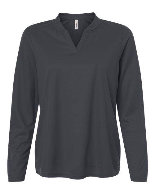 CORE365 Women's Nova Performance Long Sleeve Pique Polo - Image 3