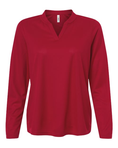 CORE365 Women's Nova Performance Long Sleeve Pique Polo - Image 5