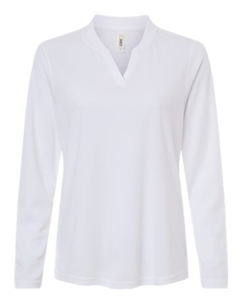 CORE365 Women's Nova Performance Long Sleeve Pique Polo - Image 7