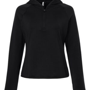 Team 365 Women's Qualify Quarter-Zip Hooded Pullover