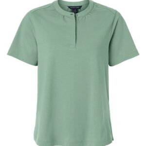 Devon & Jones Women's Seaton Pebble Textured Polo