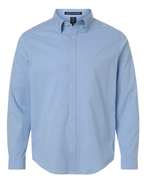 Devon & Jones Men's CrownLux Performance® Spencer Poplin Dress Shirt - Image 5