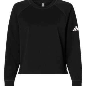 Adidas Women's Beyond Side-Snap Crewneck Sweatshirt