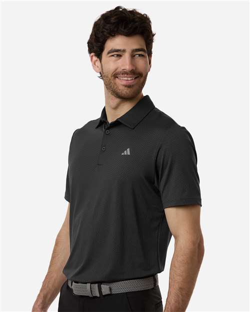 Adidas Men's Performance Textured Polo - Image 6