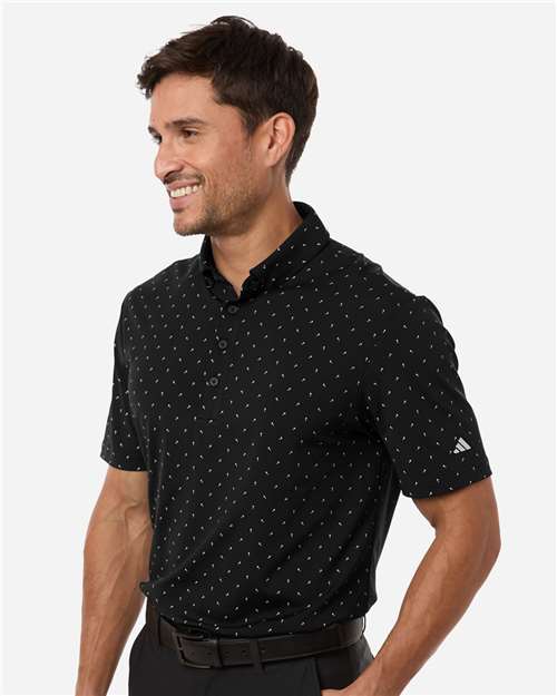 Adidas Men's Ultimate365 Micro Print Polo - Image 6