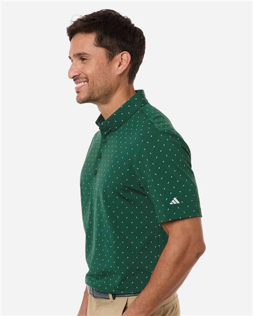 Adidas Men's Ultimate365 Micro Print Polo - Image 12