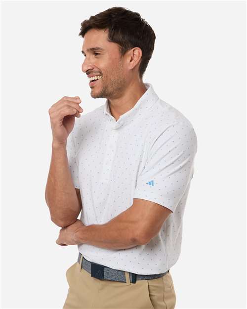 Adidas Men's Ultimate365 Micro Print Polo - Image 24
