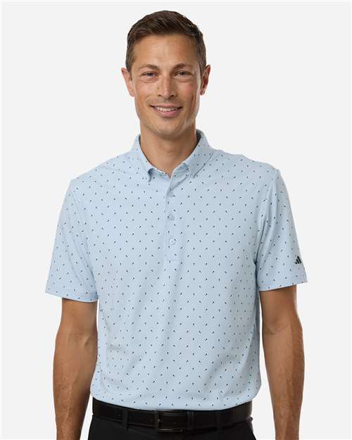 Adidas Men's Ultimate365 Micro Print Polo - Image 17
