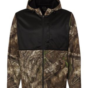 RealTree Unisex Realtree® Performance Colorblocked Full-Zip Hooded Sweatshirt
