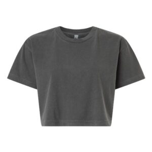 American Apparel Women's Garment-Dyed Heavyweight Cropped Tee