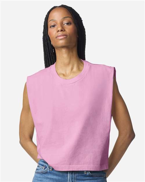 American Apparel Women's Heavyweight Cotton Garment-Dyed Muscle Tee - Image 42