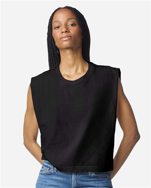 American Apparel Women's Heavyweight Cotton Garment-Dyed Muscle Tee - Image 48