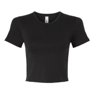 American Apparel Women's Baby Rib Cropped Tee