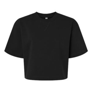American Apparel Women's French Terry Mid-Length Boxy Top
