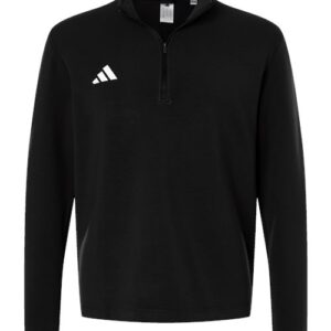 Adidas Men's 3-Stripes Quarter-Zip Pullover