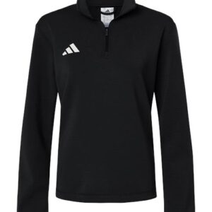 Adidas Women's 3-Stripes Quarter-Zip Pullover