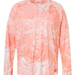HUK Men's Pursuit Mossy Oak Printed Hooded Long Sleeve T-Shirt