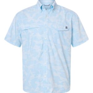 HUK Men's Tidepoint Printed Short Sleeve Shirt