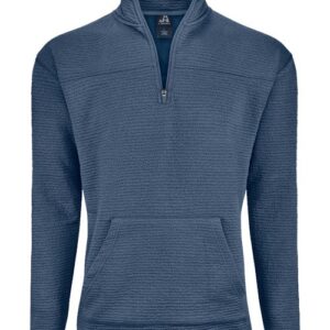 J. America Unisex Pebble Fleece Quarter-Zip Pullover